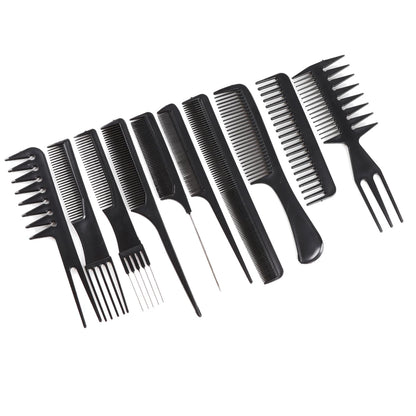 10Pcs/Lot Anti Static Hair Brush for Kids Hairstyle Comb Set Travel Hair