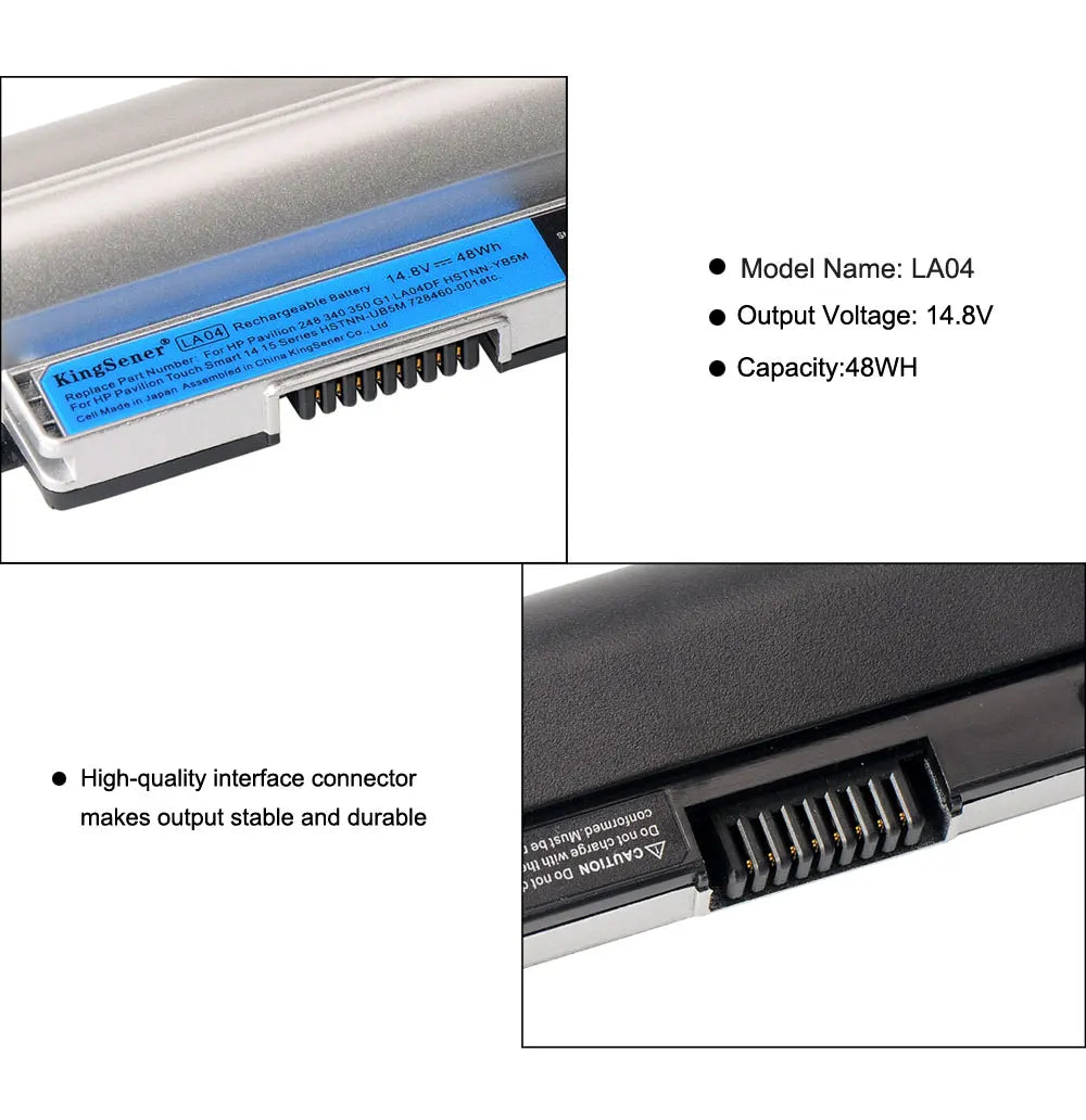 Kingsener LA04  Laptop Battery for HP Pavilion TouchSmart 14 15 Notebook