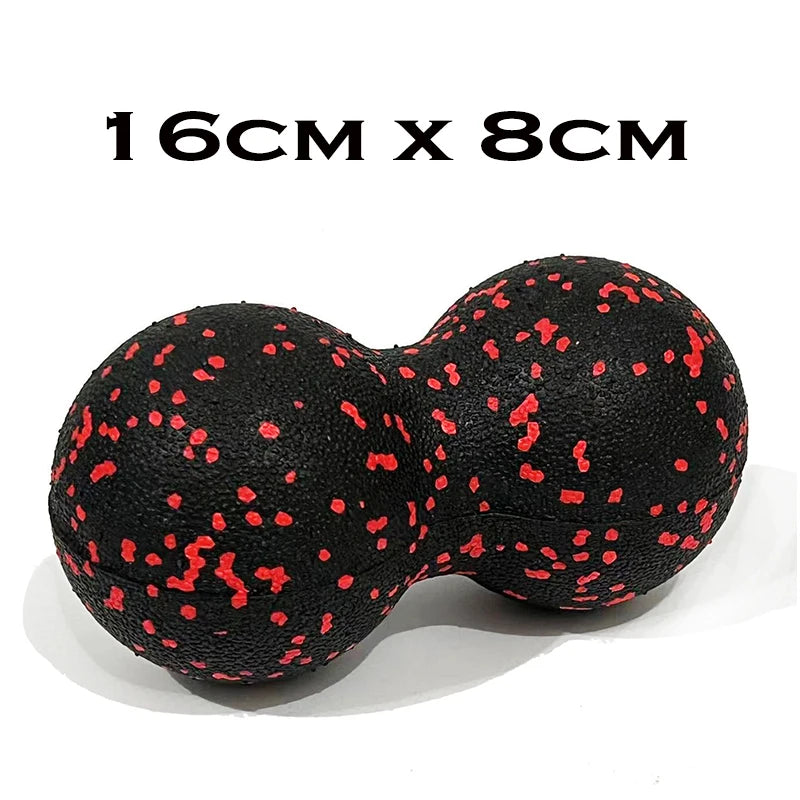 Peanut Fitness Massage Ball Set Yoga Roller Double Lacrosse Mobility Ball