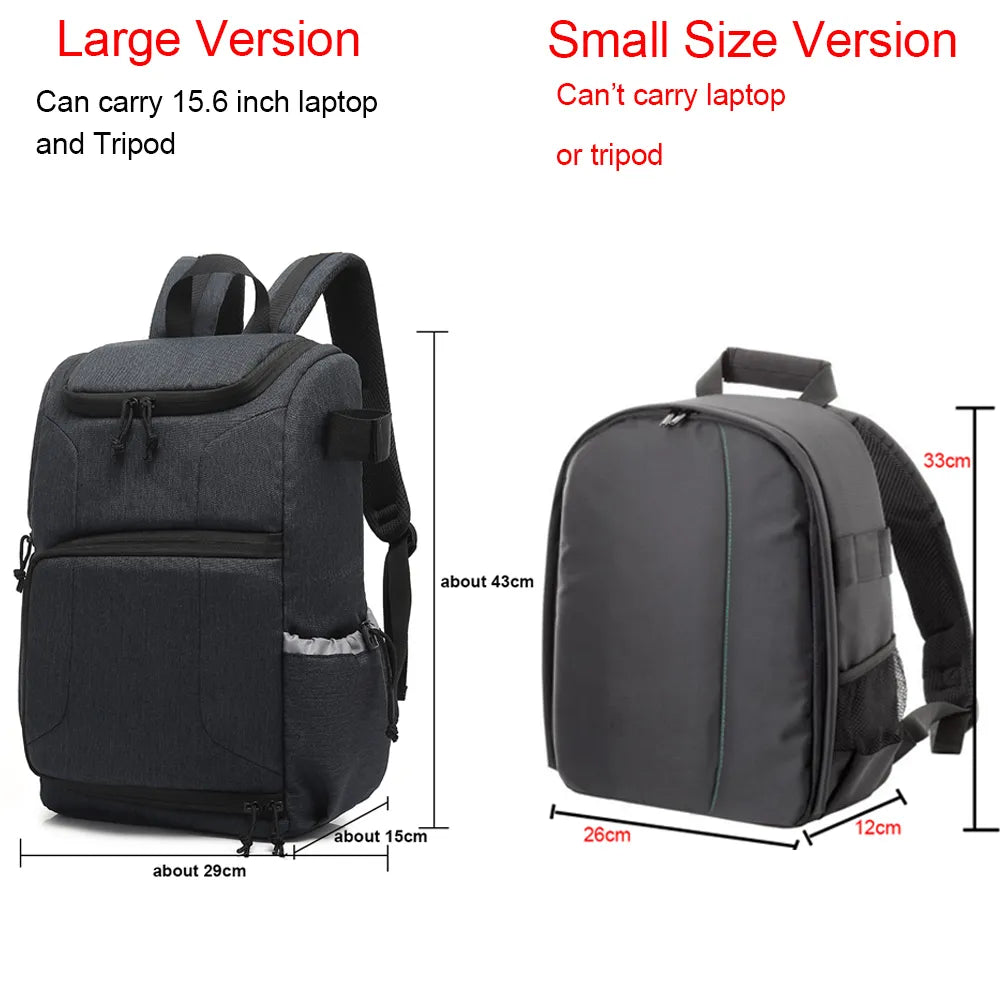 Waterproof Camera Bag Photo Cameras Backpack for Canon Nikon Sony Xiaomi