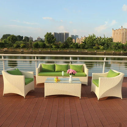 Outdoor Sofa Furniture Balcony Living Room Sofa White Combination Furniture