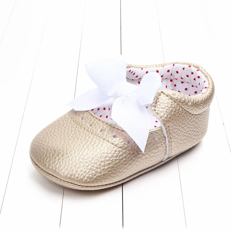 Baby Shoes for Newborn Baby Girls Princess Shoes PU Leather