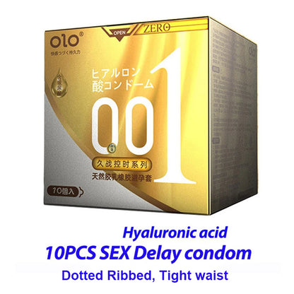 0.01 Ultra Thin Condoms for Men Long Sex Ejaculation Delay Rubber Condom