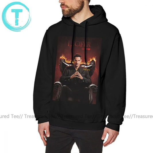 Lucifer Hoodie Lucifer Morningstar Hoodies Nice Outdoor Pullover Hoodie