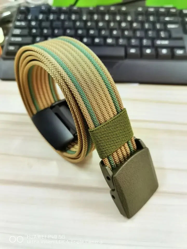 New Children's Belts Plastic Buckle Nylon Boys Children Casual Tactical Belt