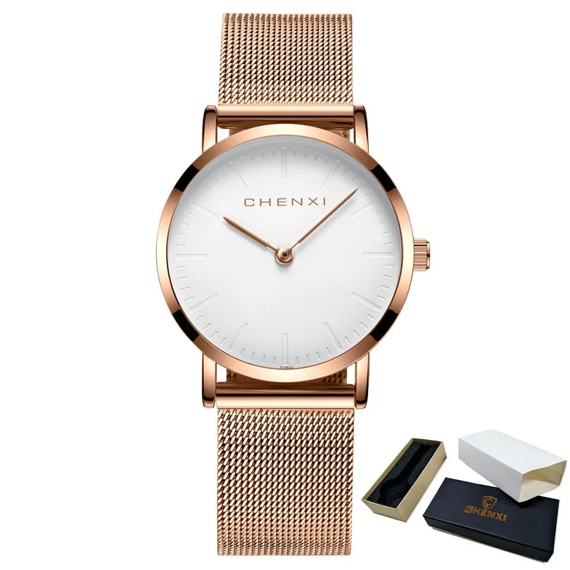 CHENXI Brand Fashion Lovers Wristwatches Women Dress Watches Women Quartz-Watch