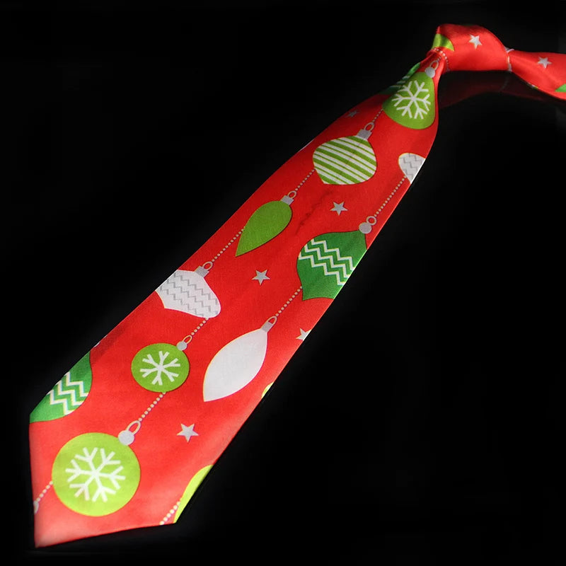 Novelty Design Christmas Ties Red Good Quality Printed Necktie Halloween