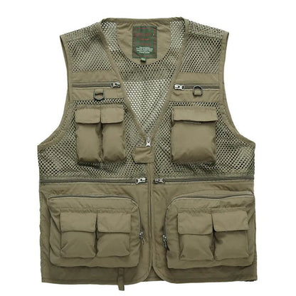 Outdoor Summer Tactical Fishing Vest Jackets Safari Sleeveless Jackets