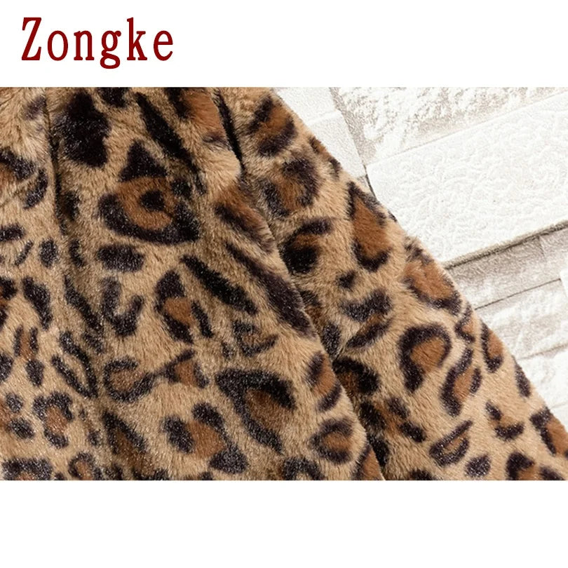 Leopard Hooded Winter Jacket Japanese Streetwear Winter Casual Jackets