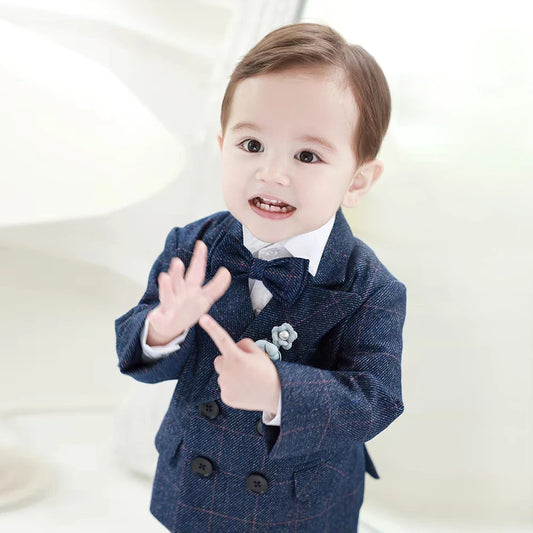 2024 New Coat Boys Suits for Weddings Kids Prom Party Clothes for Little Boy