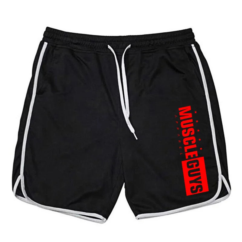 Muscleguys Gym Shorts Men Mesh Short Trousers Sports Joggers