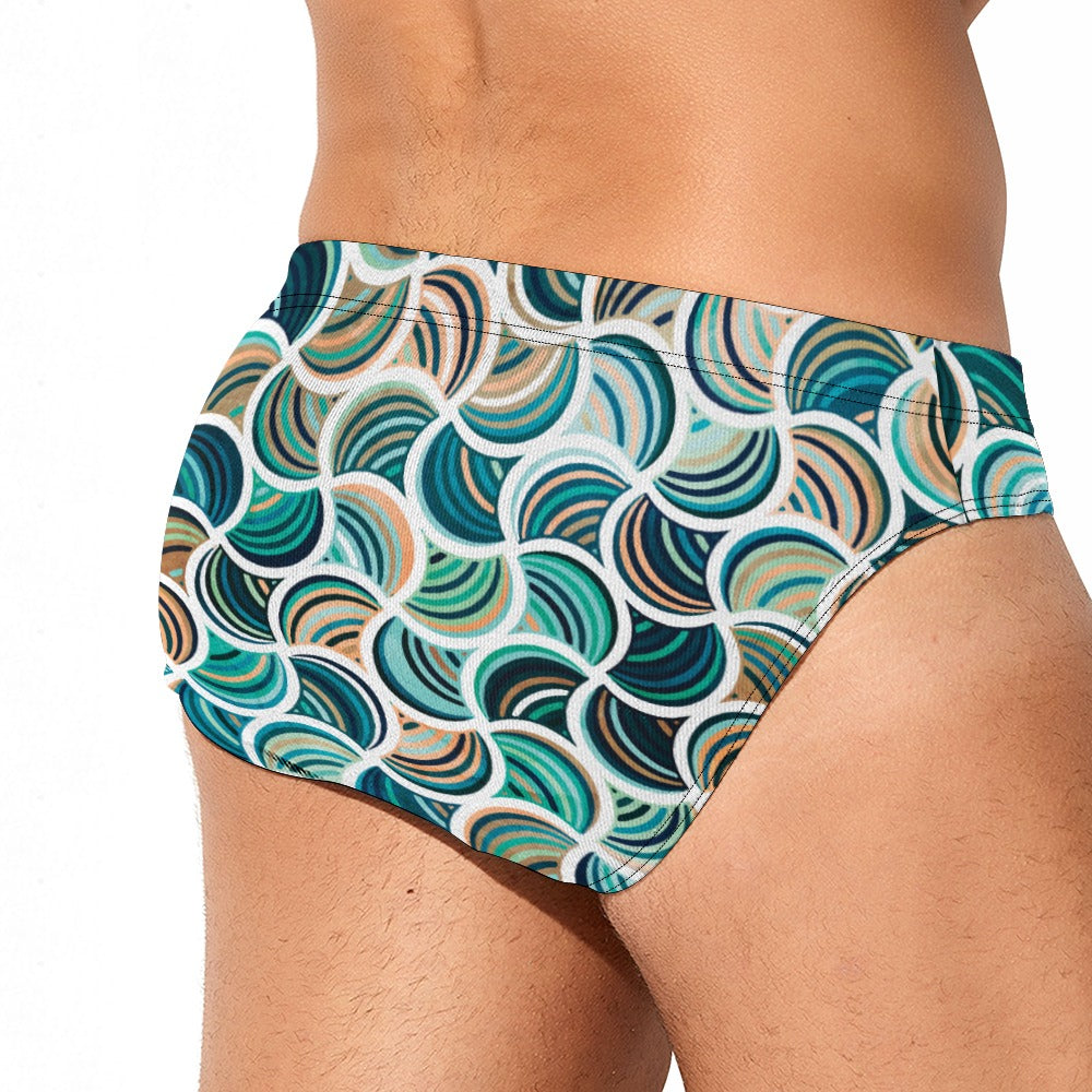 Mosaic Men's Swimming Briefs