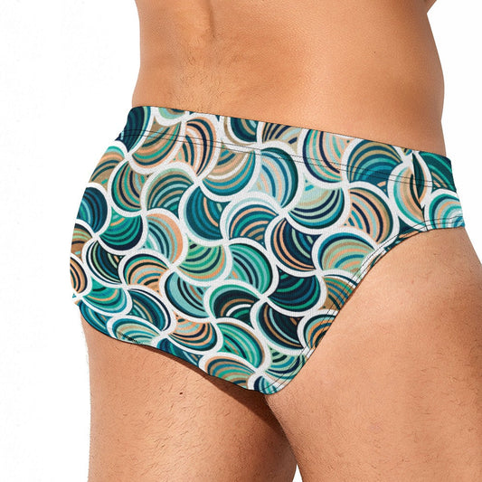 Mosaic Men's Swimming Briefs