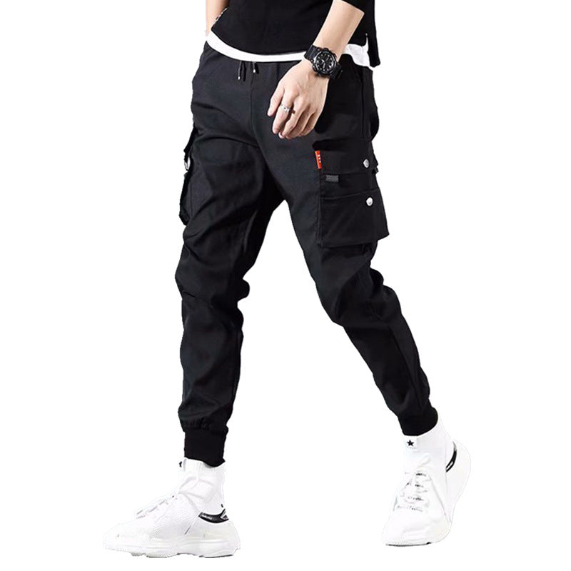 2021 Fall Cargo Pants Multiple Pockets Trousers Men Hip Hop Sports Trouser