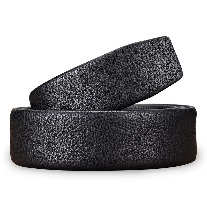 Automatic Belt Without Buckle Men Good Quality Leather Belt Body Strap