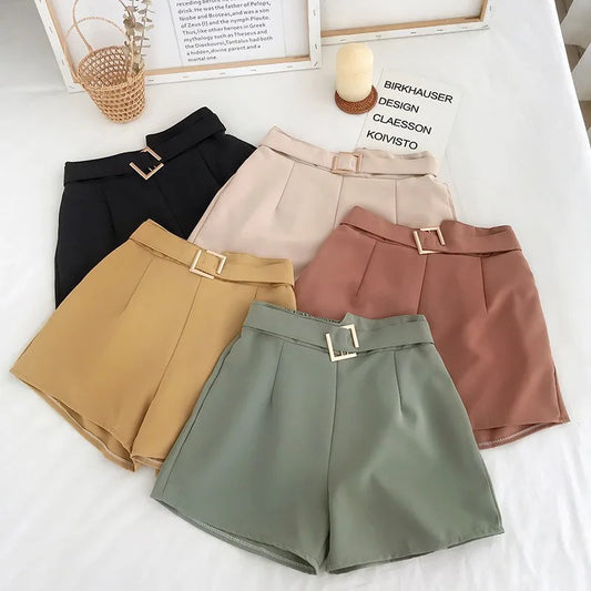 Wholesale Colorful Stylish Vintage Cute High Waisted Shorts Wide Leg Short