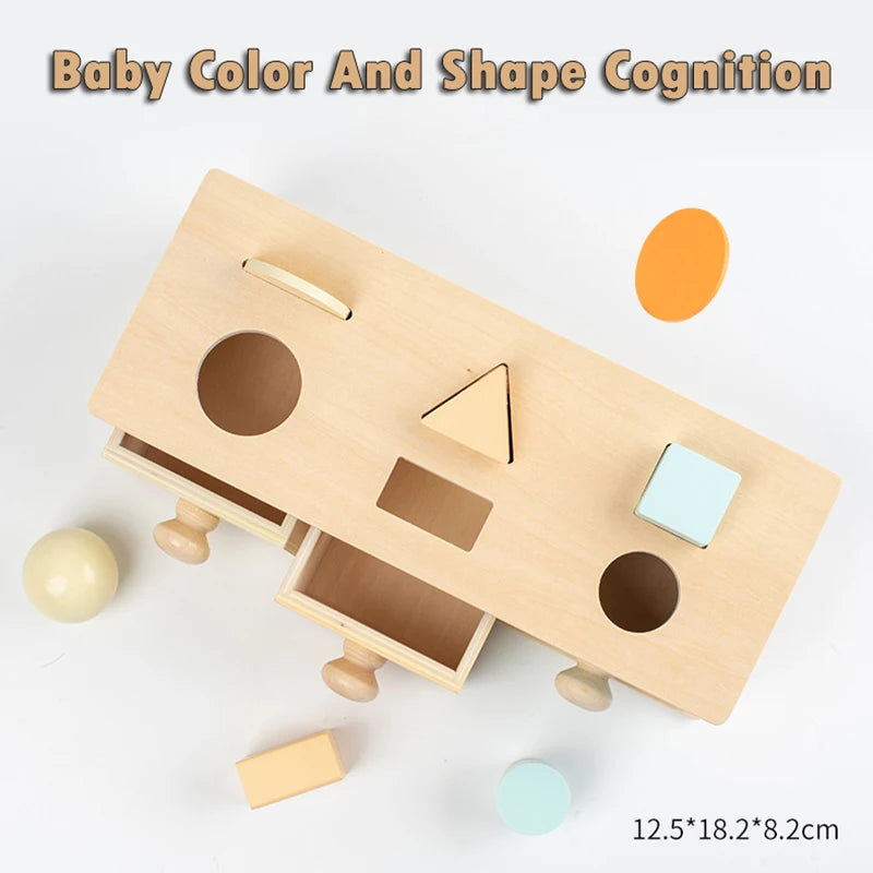 Kid Educational Toy Children Montessori Object Permanence Box