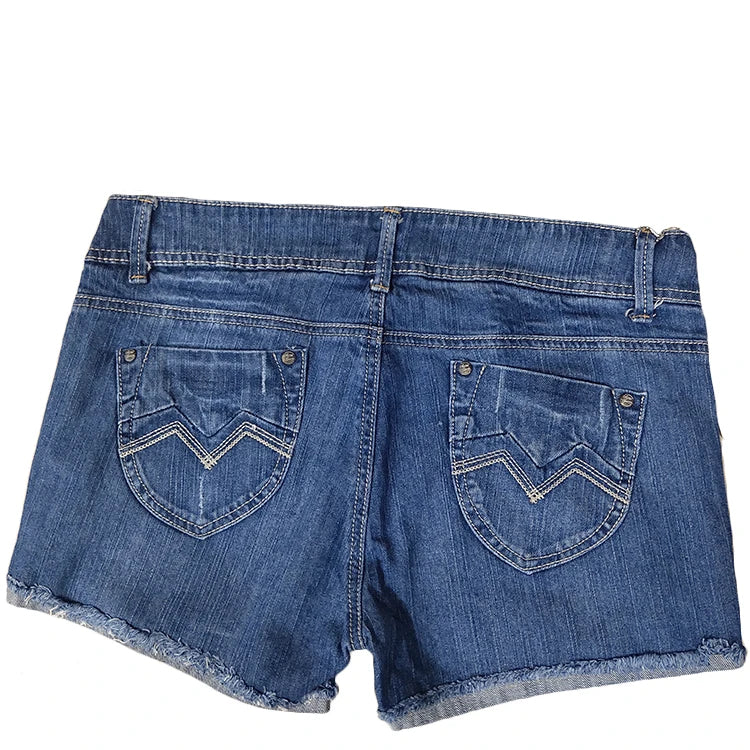 Stock Wholesale Cheap Summer Mini Distressed Ripped Sexy Lady Girls Shorts