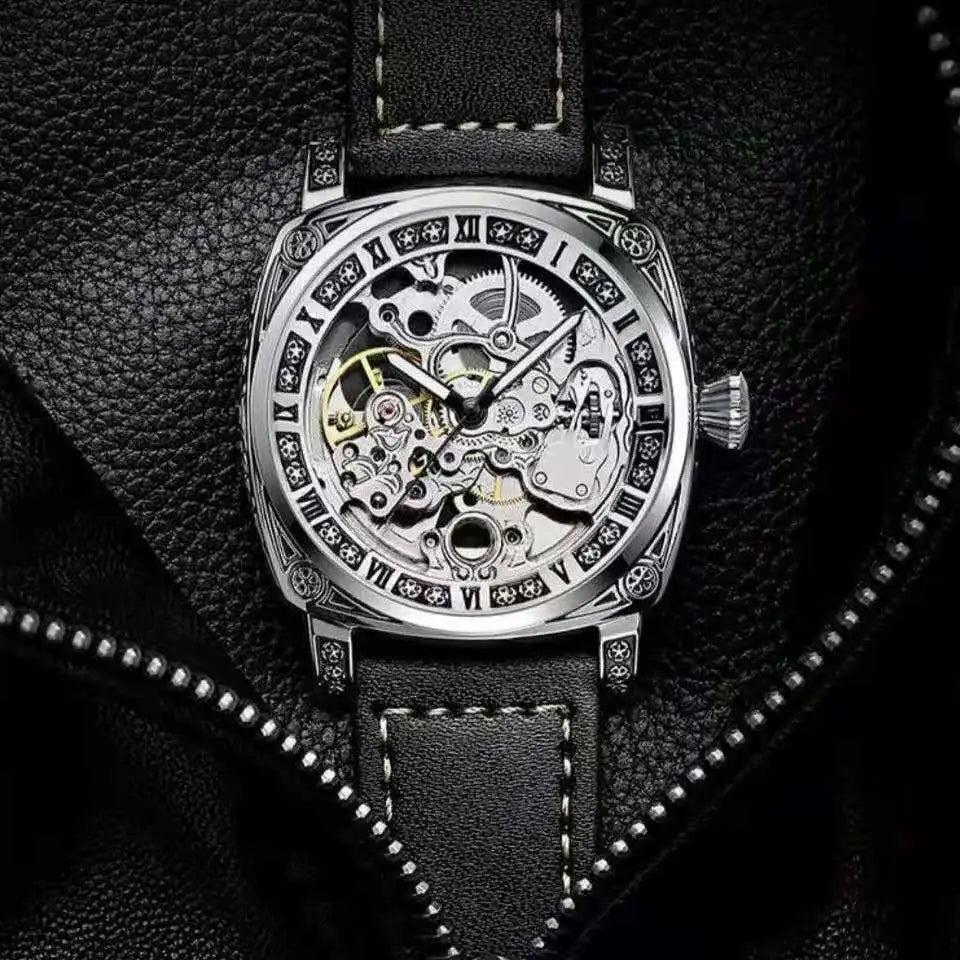 Authentic Brand Carved Watches Fully Automatic Men Watches