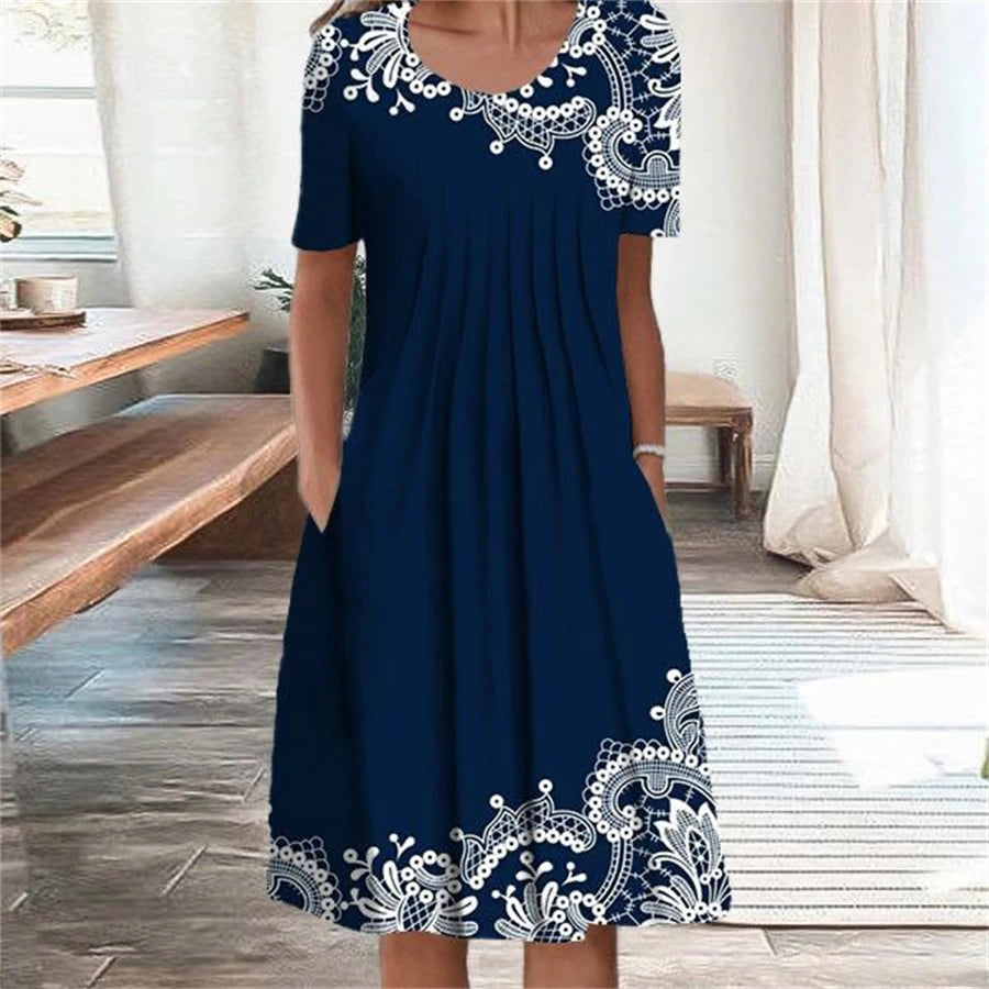 Elegant Dress Women Casual Temperament Dress Women Short