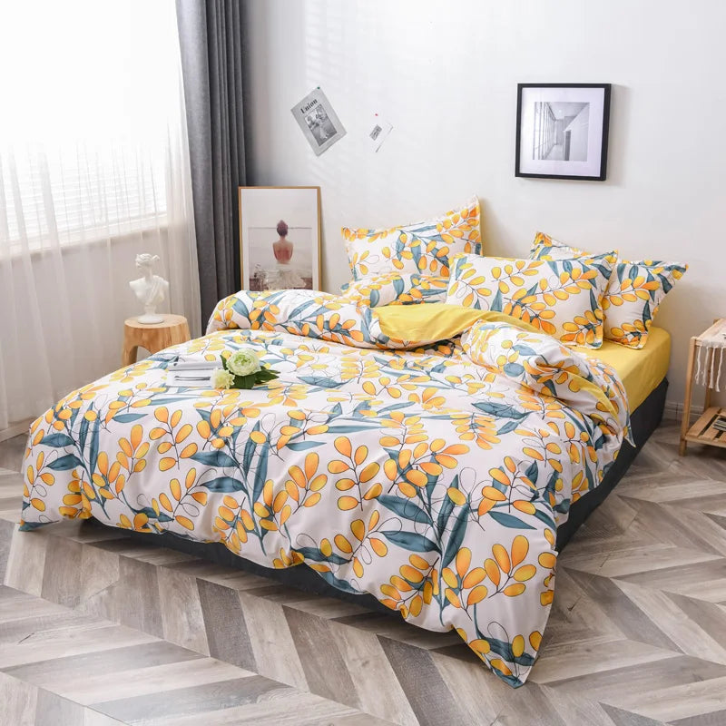 Wholesale  Polyester Printed King Size Duvet Cover Sets Bedding Set