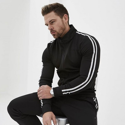 Tracksuit Men Zip Pocket New Men Sets Autumn Spring Sporting Suit Sweatshirt