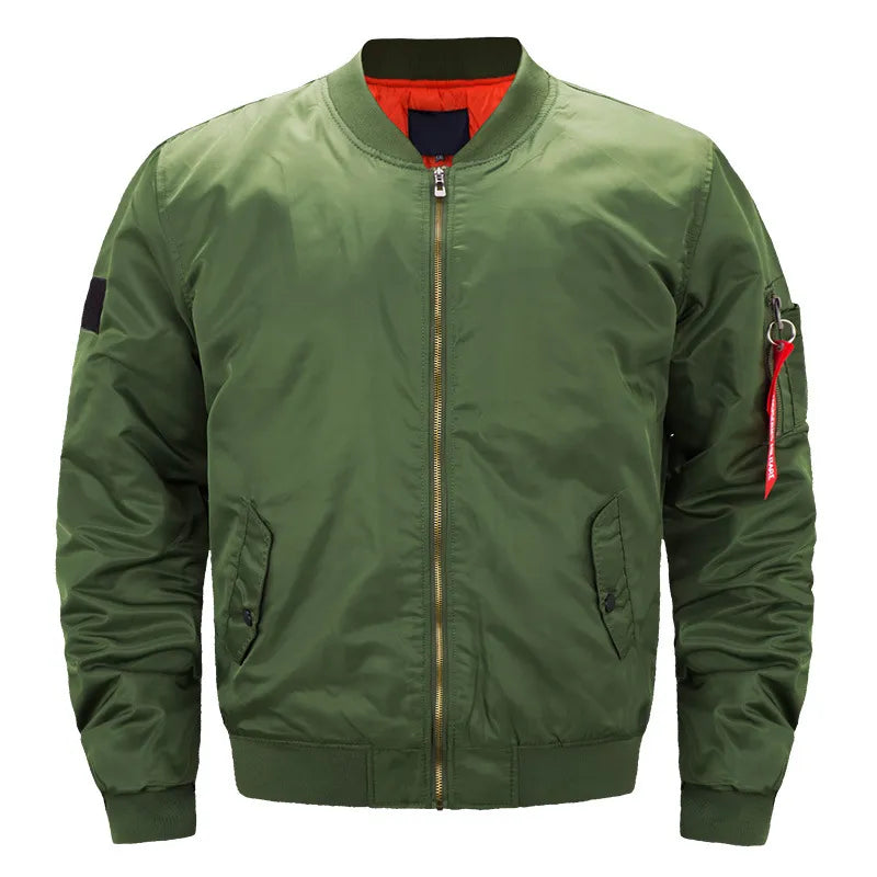 New Pilot Air Men Bomber Jacket Mens Military Bomber Jackets Men Casual Zipper