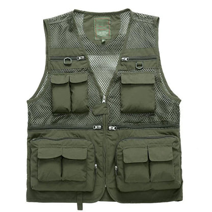 Outdoor Summer Tactical Fishing Vest Jackets Safari Sleeveless Jackets