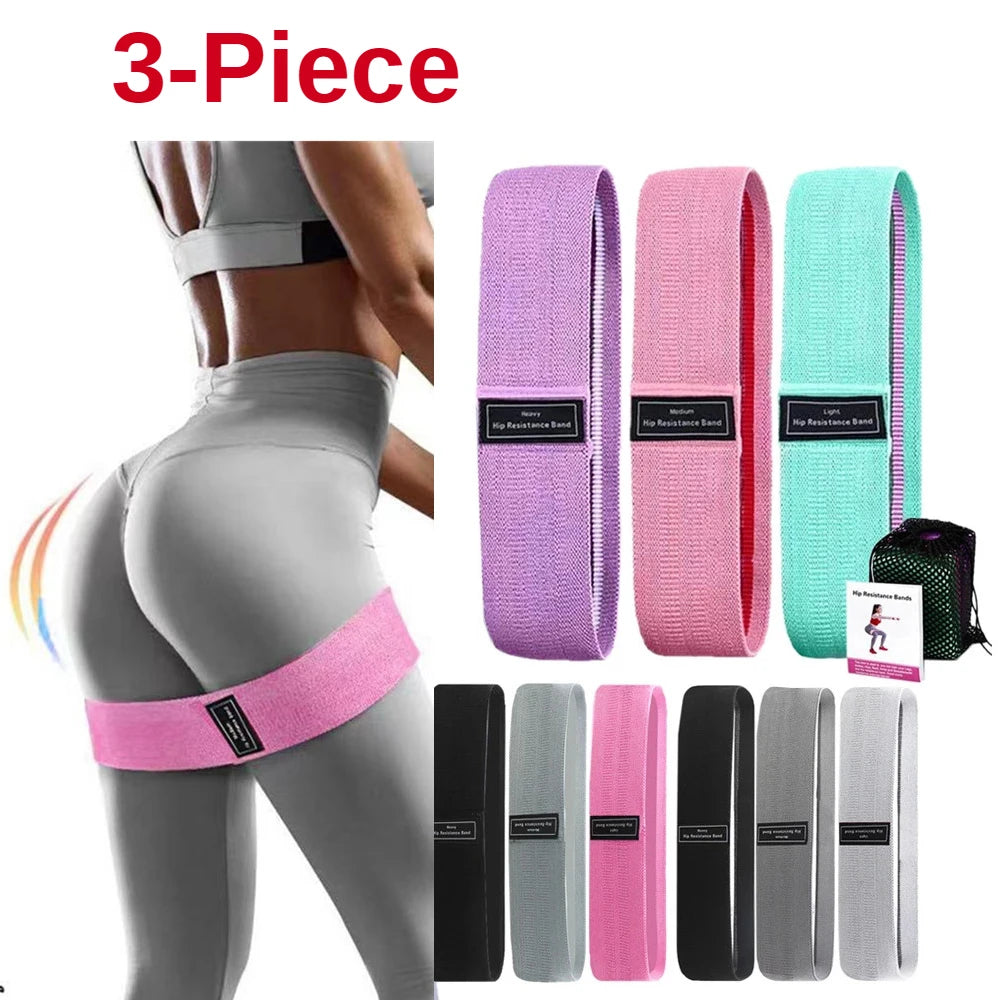 1/2/3PCSLot Fitness Bands Fitness Rubber Band Elastic Yoga Resistance Bands