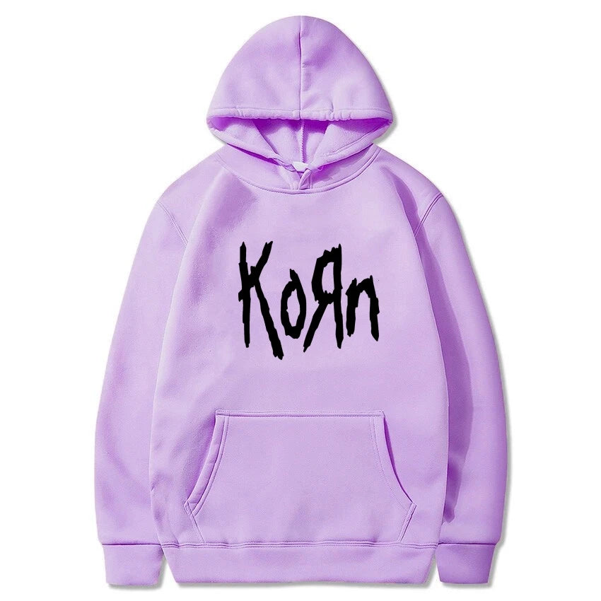 Korn Rock Band Letter Hoodie Women Hip Hop Harajuku Hoodies