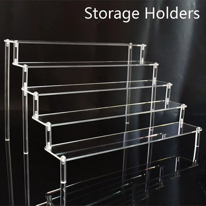 Organization Home Storage Display Shelf Transparent Storage Racks Display