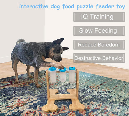 Pet Products Wooden Dog Puzzles Toy Treat Dispenser Mental Stimulation Dogs Food