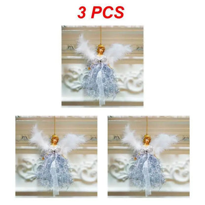 1/3/6pcs Christmas Angel Pendant Hanging Angels Christmas Tree Ornaments