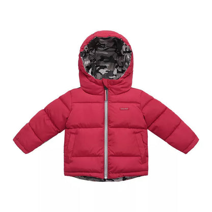 New Baby Girls Hooded Cotton Jackets Waterproof Kids Coats Winter Boys Warm