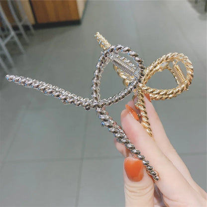 Women Geometric Hair Claw Girls Clamps Fashion Metal Hair Crab Cross