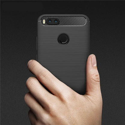 Carbon Fiber Case for Xiaomi Mi A1 5X Luxury Slim Silicone Soft Phone Cover