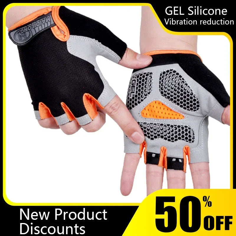 Anti-Shock Sports Gloves Weightlifting Fitness Training Non Slip Palm Protector