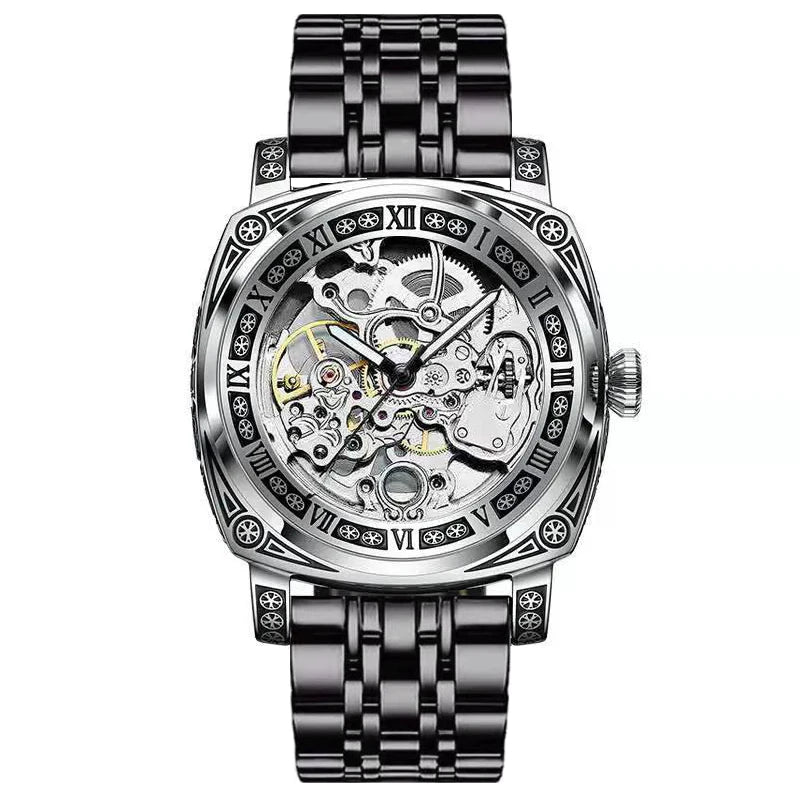 Authentic Brand Carved Watches Fully Automatic Men Watches