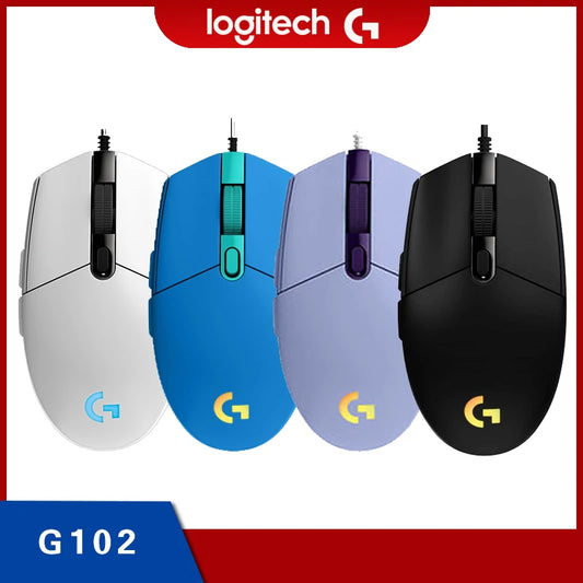 Original Logitech G102 Prodigy Wired Gaming Mouse USB Type a 8000 DPI for PC