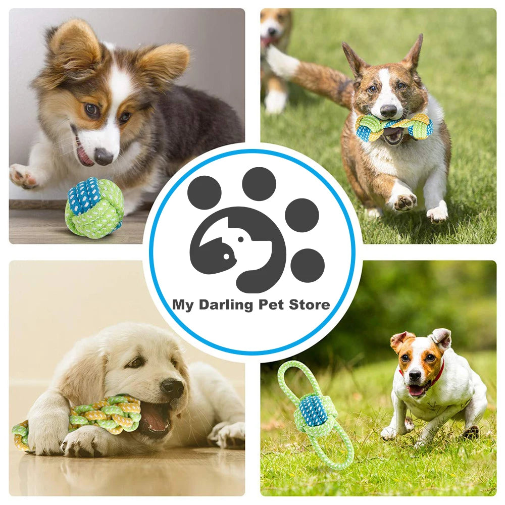 Pet Dog Toys for Large Small Dogs Toy Interactive Cotton Rope