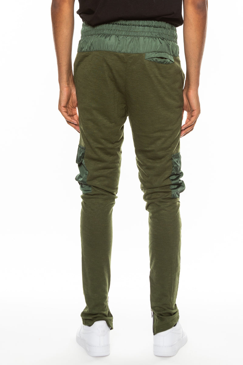 Heathered Slub Cargo Joggers