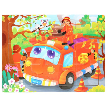 Mini Size 15*10CM Kids Toy Wood Puzzle Wooden 3D Puzzle Jigsaw for Children