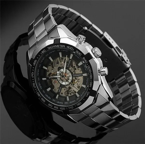 Watch Men Skeleton Automatic Mechanical Watch Gold Skeleton Vintage Man Watch