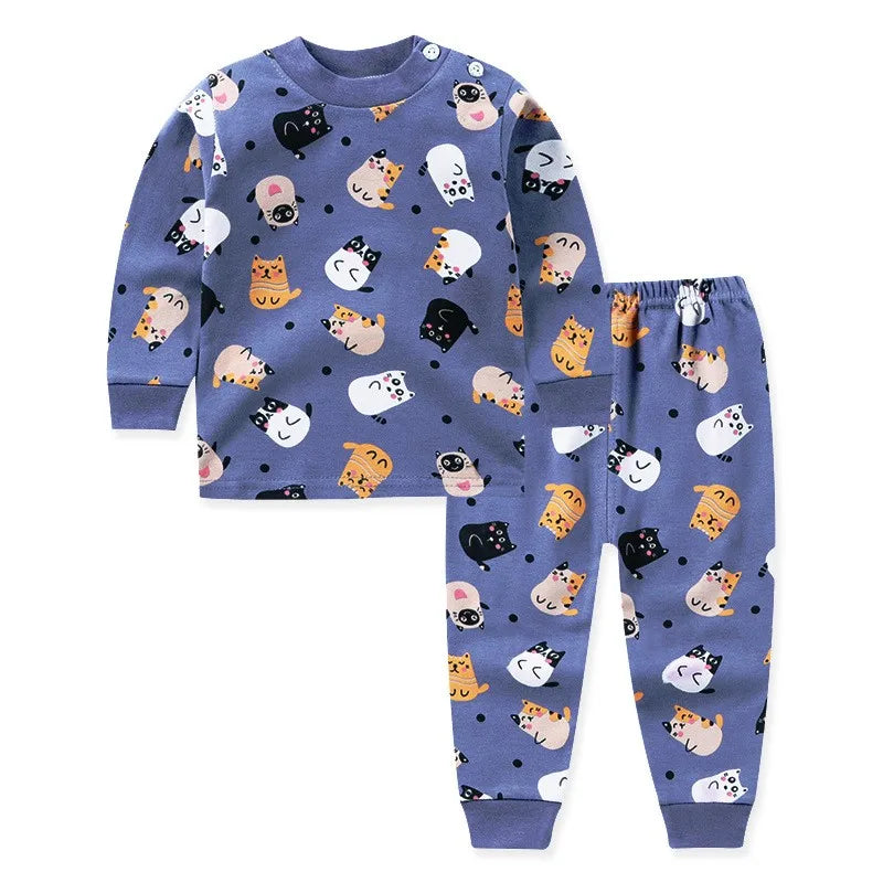 2Pcs/Set Baby Clothes Spring Autumn Winter Kids Girl Boy Sleeper Top Trousers