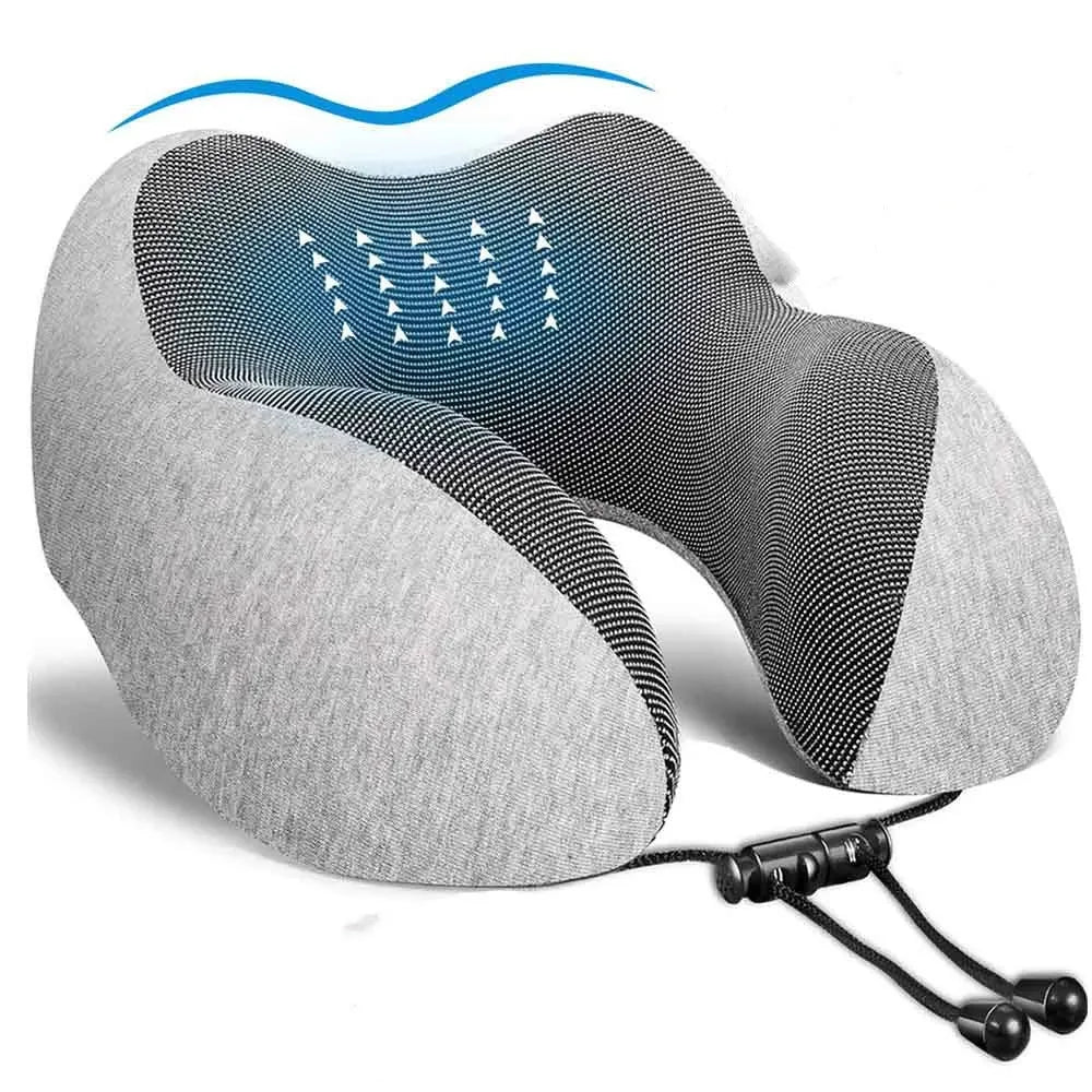 U Shaped Memory Foam Neck Pillows Soft Travel Pillow Massage Neck Pillow