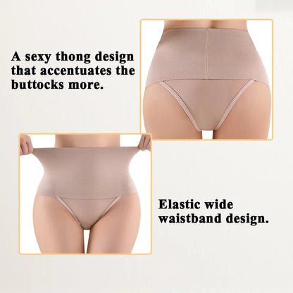 SEXYWG Women Shapewear Thong Tummy Control Panties Mid Waist Flat Belly Body