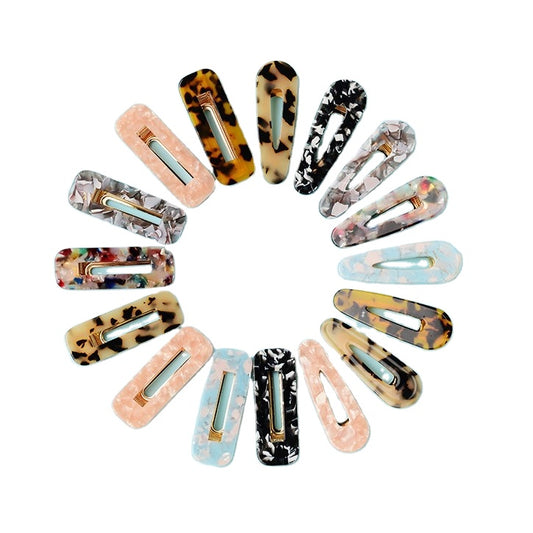 Korean Women Fashion Acetic Acid Hair Pins Hair Accessories