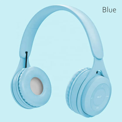 Macaron Kids Headphones Wireless Headphone Stereo Gaming Headset With Mic