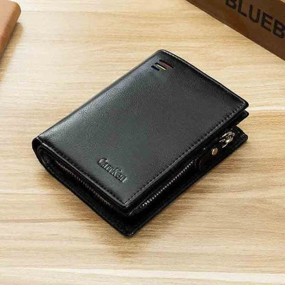 New Korean Casual Men's Wallet Short Vertical Locomotive British Casual