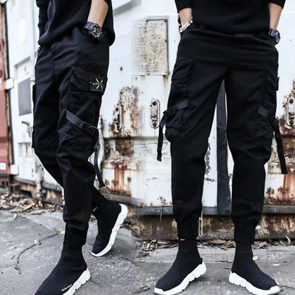 Hip Hop Cargo Pants Men Streetwear Cotton Joggers Fashion Sweatpants